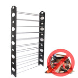 10-Tier Shoe Rack for 50 Pair Wall Bench Shelf Closet Organizer Storage Box Stand