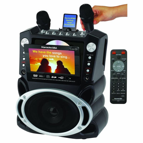 Karaoke USA Karaoke System with 7-Inch TFT Color Screen and Record Function (GF8