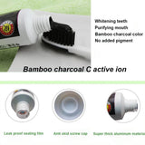 Bamboo Charcoal Teeth Whitening Toothpaste Black + Bonus 3-Pc Toothbrush