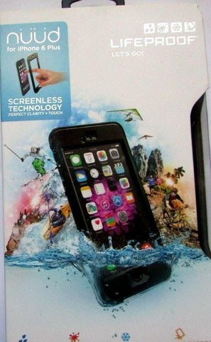 LifeProof iPhone 6 Plus 5.5  Nuud Series Waterproof Case New Open Box Black