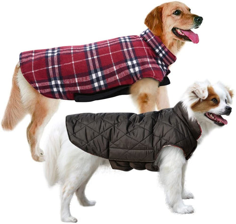 MIGOHI Dog Jackets for Winter Windproof Reversible Dog Coat for Cold Weather