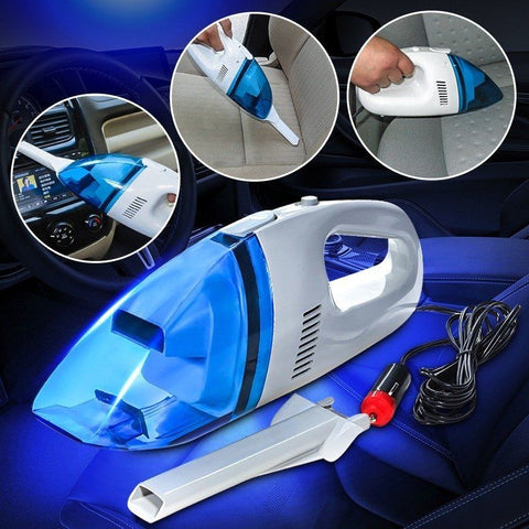 Car 12V Wet Dry Vacuum Cleaner Blue White