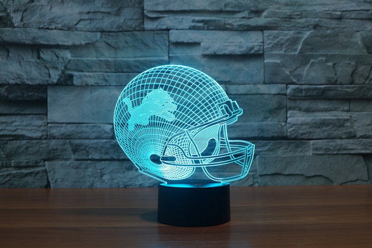 Detroit Lions NFL 3D Color Changing Light