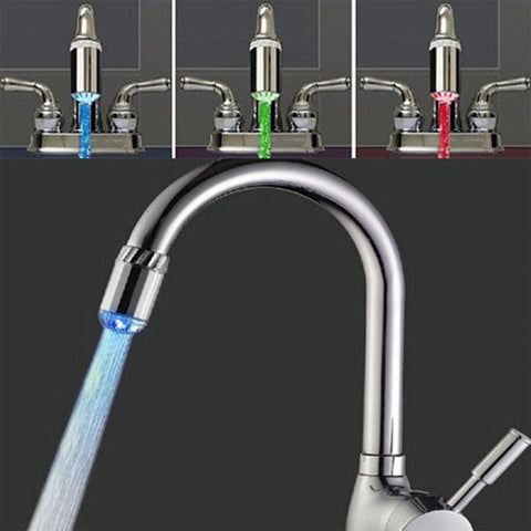3 Colors Sensor LED Light Water Faucet